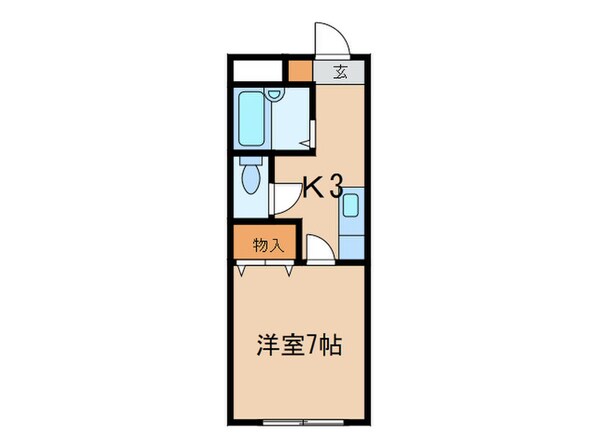 田中第３ハイツの物件間取画像